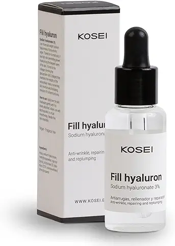 Kosei Serum Facial Con Acido Hialuronico | Hidratante Facial Premium | Serum Antiarrugas, Hidrata y Reduce Las Arrugas Profundas Y Superficiales | Serum Acido Hialuronico Bio | Orgánico | 30ml.  