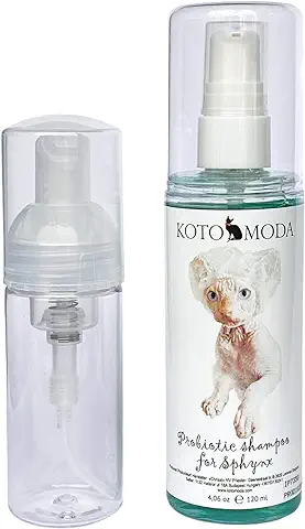 Kotomoda Champú Probiótico para Gatos Sphynx 120 ml con Generador de Espuma  