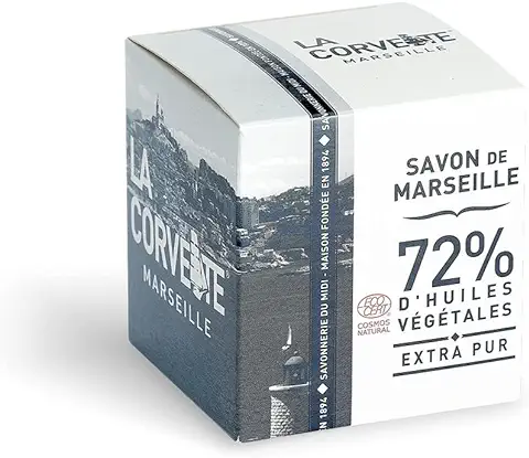 La Corvette - Jabón de Marsella Extra Puro, Ecocert, Caja de Cartón - 300g  