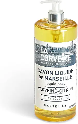 La Corvette Jabón Líquido de Marsella Verbena-Limón Manos y Cuerpo - 1000 ml  