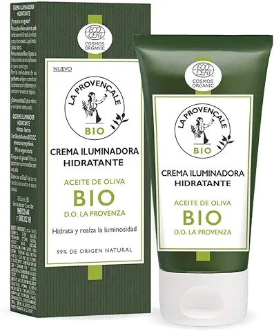 La Provençale Bio Crema Iluminadora Hidratante Con Aceite De Oliva Bio, Estándar, Almond, 50 Mililitro  