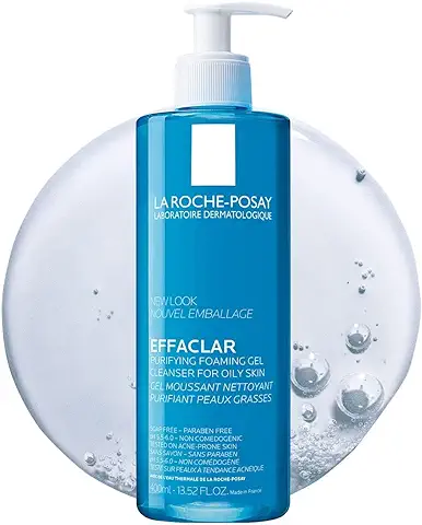 La Roche-Posay, Crema gel Mousse Limpiador Facial, 400 ml  