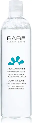 Laboratorios Babé - Agua Micelar 400 ml, Ingredientes de Origen Natural, Para Todo Tipo de Pieles, Piel Sensible, Unisex, Uso Diario, Elimina la Suciedad, Hidratante, Calmante, Desmaquillante  