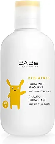 Laboratorios Babé - Champú Extrasuave Pediátrico 200 ml, Higiene Capilar , Para Bebé, Para Niño, Para Niña, Cuidado Infantil, No Pica en los Ojos, Efecto Acondicionador, PH  