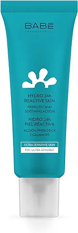 Laboratorios Babé - Crema Facial Hidratante 24 Horas Piel Reactiva 50 ml, Piel Sensible, Calmante, Alivio Inmediato, Antirojeces, Tono Uniforme  