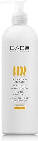 Laboratorios Babé - Fluido Corporal Hidra-Calm 500 ml, Con Aceite de Jojoba y Manteca de Karité, Hidratante, Nutritivo, Protección Epidermis, Piel Sensible y Delicada, Alivio Inmediato,  