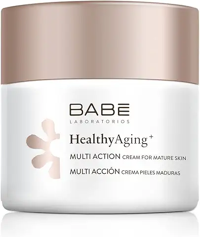 Laboratorios Babé - Multi Acción Crema para piel Madura | HealthyAging+ | Facial Hidratante 50 ml | Antiarrugas | Nutritiva | Hidratación Profunda | Aspecto Luminoso | Antioxidante  