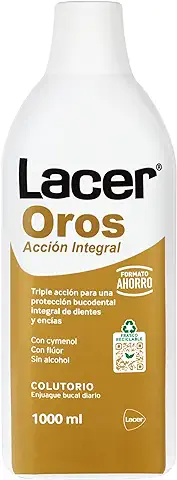 LACER OROS - Colutorio 1000 ml, Enjuague Bucal, Protección Bucodental Integral, Triple Acción, Previene el Sangrado, Reduce la Sensibilidad Dental, Protege Contra la Caries  