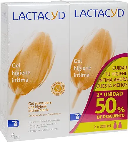 Lactacyd Íntimo Gel de Higiene Íntima Diario, Pack Ahorro de 2 uds  