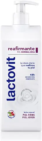 Lactovit - Leche Corporal Reafirmante con Protein Calcium y Cafeína Pura - 400ml, 400 Mililitro, 1  