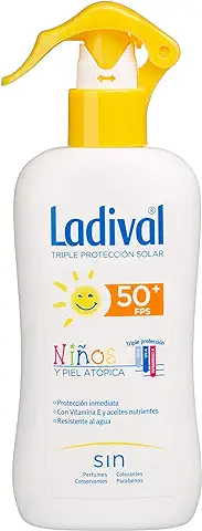 Ladival Protector Solar FPS 50+ Resistente al agua para Niños y piel Atópica en Spray -200ml  