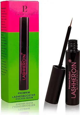 LASHHERO!N® Lauri Petit - Serum para Pestañas, 2 ml, Suficiente para 2 – 3 Meses, Sérum para Pestañas, Sérum para Cejas, Pestañas 95% más Largas, 70% Pestañas más Densas Después de 4 Semanas, el  