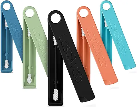 LastSwab® Bastoncillos Oídos de LastObject - Bastoncillos Ecológicos Q-Tip - Diseñado en Dinamarca - Bastoncillo de Silicona Limpiador Oídos - Zero Waste (Noir)  