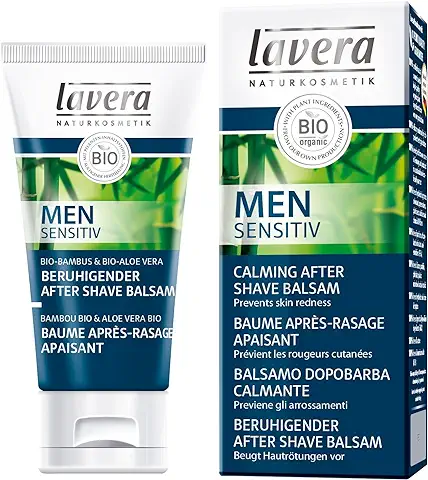 Lavera Men - Aftershave Calmante Después Afeitado, (orgánico, Vegano, Nutre y Alivia la Irritación, 50 ml)  