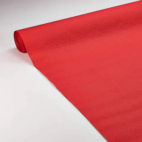 Le Nappage - Mantel de Mesa de Papel con Gofrado Rojo, Reciclable y Biodegradable, Rollo de 1,18 x 20 m, Color Rojo  