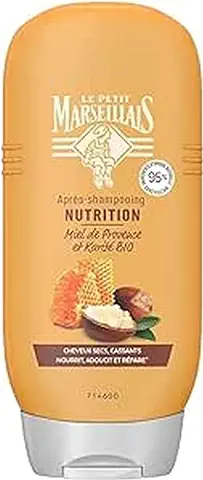 Le Petit Marseillais Acondicionador Nutritivo, Cabello Seco, Dañado y Quebradizo, miel Orgánica de Provenza y Karité Orgánico  