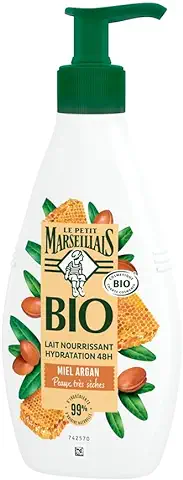 Le Petit Marseillais Leche Cuerpo Hidratante Orgánica Miel Argán, 250 ml  