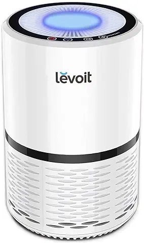LEVOIT Purificador de Aire Filtro HEPA de 3-Etapa, Captura 99.97% de Alergias, Polen, Polvo, Caspas de Mascota, Elimina de Humo y Olores, Luz Nocturna, Blanco, CADR is 68m³/h LEVOIT Purificador de Aire Filtro HEPA de 3-Etapa, Captura 99.97% de Alergias, Polen, Polvo, Caspas de Mascota, Elimina de Humo y Olores, Luz Nocturna, Blanco, CADR is 68m³/h