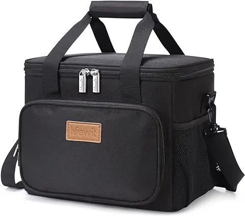 Lifewit Bolsa Isotermica de Almuerzo Nevera Portatil para Alimentos Frutas,Porta de Comida con Forro Plástico Aislamiento Térmico,Genial para Playa,Picnic,Camping,Barbacoa  