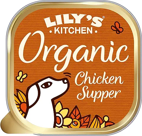 Lily's Kitchen Bandeja de Alimento Húmedo Natural para Perros Adultos: Latas de Pollo Ecológico (11 x 150g Tarrinas)  