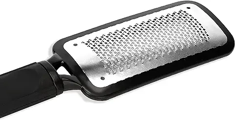 Lima de Pies Premium Removedor,Lima Profesional para pies de Acero,Raspador de pie Profesional,Eliminador de Callos,Herramienta de Pedicura para Eliminar la Piel Muerta(negro)…  