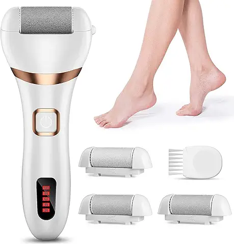 Lima Electrica Pies, Guiseapue Pedicura Electrico Profesional Quita Durezas para Pies Foot Files Recargable Exfoliante Pies para Eliminar de Callos y las Callosidades  