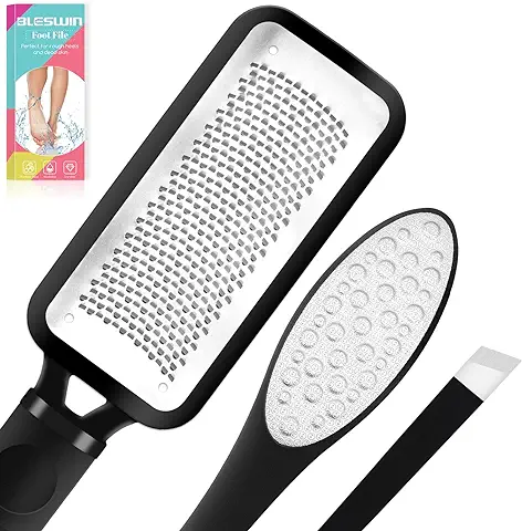 Lima Pies Removedor De Piel Dura, Lima de Pies 3pcs, Archivos De Pie Para Durezas De Callos, Profesional Lima para Pies de Acero Inoxidable, Eliminador de Callos de Pies  