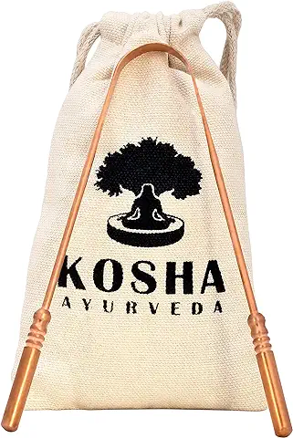 Limpiador de Lengua de Cobre | Raspador de Lengua | Naturalmente Antimicrobiano y Previene Enfermedades de Salud oral |Uso Recomendado por Dentistas |Kosha Ayurveda (1)  
