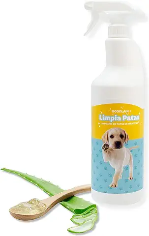 Limpiador de Patas y Almohadillas para Perros - 1 LITRO - Limpia Patas Perro - Higienizador Patas Mascotas (no Irritante) - Protector de Almohadillas + Aloe Vera - Spray Antibacteriano para Mascotas  