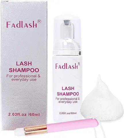 Limpiador de Pestañas 60ml Pestañas Espuma Champú Pestañas Dar un Cepillo Suave Espuma de Limpieza de Pestañas Eyelash Shampoo  