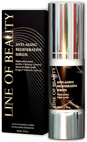 LINE OF BEAUTY BIO Serum Facial Antiedad Con Ácido Hialurónico Puro y Colágeno Marino | Revitalift | Ultra Hidratante | Antiarrugas | Firmeza | Mujer | Hombre | 30 ml | Fabricado en España  