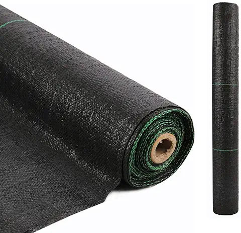 LITA 10 m x 1 m Tela Ancha de Protección Contra Las Malas Hierbas para Jardín, Paisaje, Entrada de Coches, Tela no Tejida, Resistente, 125 G/m², Negro, Paquete de 1  