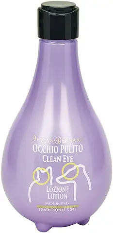 Loción Limpiadora de Ojos para Mascotas - 250 ml - Ideal para Limpiar e Hidratar el Exterior de los Ojos - Apta para Perros y Gatos - Contiene Camomila - IV San Bernard  