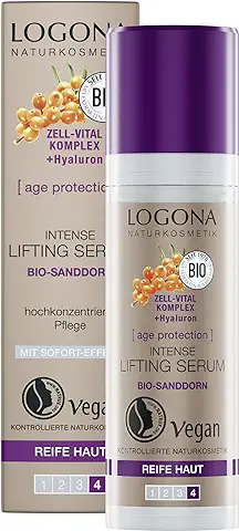 LOGONA Naturkosmetik Cosmético Age Protection Intense Lifting Serum, Anti-edad Vegano, 1er Pack (1 x 30 ml)  