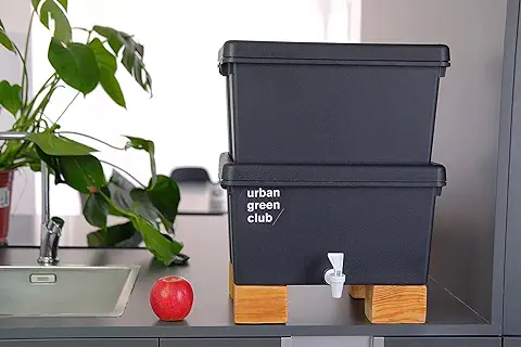 Lombricompostera Pro | Vermicompostera, Biocompostera 48L | 100% Plástico Reciclado de Alto Impacto  