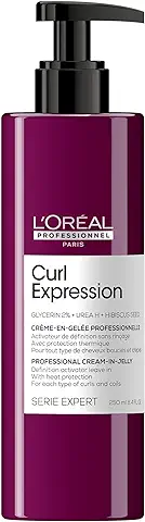 L’Oréal Professionnel | Crema Gelificada De Definición, Para Cualquier Tipo De Rizos & Ondas, Curl Expression, SERIE EXPERT, 250 ml  