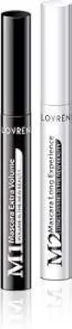 Lovren Mascara M2 Long Experience, Alargador de Larga Duración sin Níquel y Parabenos, Dermatológicamente Testado, Resistente al agua Fácil de Quitar, Negro, 10 Milímetros  