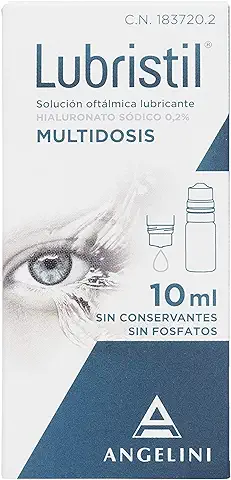 LUBRISTIL Multidosis 10 ml | Lágrima Artificial con Ácido Hialurónico | Propiedades Lubricantes, Hidratantes y Protectoras para la Superficie Ocular | Sin Conservantes  