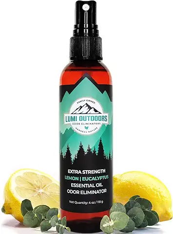 Lumi Outdoors Desodorante de Pies y Zapatos en Aerosol - Eliminador de Olores - Fuerza Extra - Eucalyptus Lemongrass  