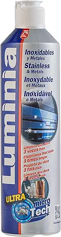 Luminia Limpiador de Metales en Crema 500 ml: Tecnología MICRO TECH para una Limpieza y Protección Excepcionales  