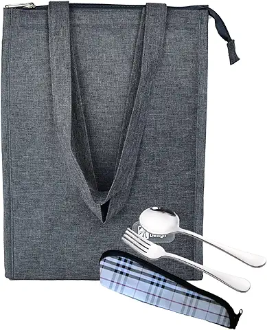 LUNALING Bolsas Térmicas Porta Alimentos. Bolsa De Comida Aislamiento Para Camping/Trabajo/Escuela. Bolsa De Almuerzo Para Hombres/Mujeres/Estudiantes.  