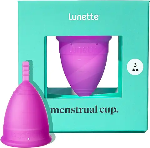 Lunette Copa Menstrual Reutilizable - Violeta - Modelo 2 para Flujo Medio o Abundante (EN Versión)  