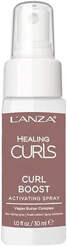 L'ANZA Spray Protector Térmico - Spray Protector de Calor de Fijación Ligera; Mejora la Textura y Ampliifica tus Rizos; Fórmula sin Sulfatos ni Parabenos (30 ml)  