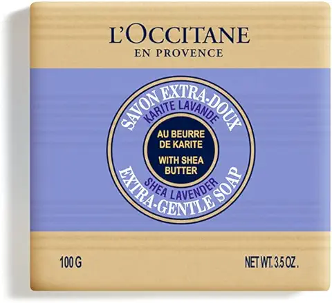 L'OCCITANE - Jabón Manteca De Karité Lavanda - Sin Aceite De Palma - Rostro Y Cuerpo - 100 G  
