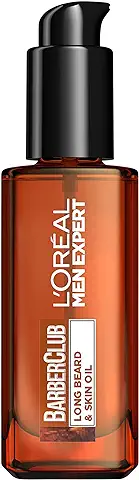 L'Oreal Men Expert Barber, Aceite para Barba Larga de uso Diario, Enriquecido con Aceite de Cedro: Doma, Acondiciona y Suaviza el Vello Facial, 30 ml  