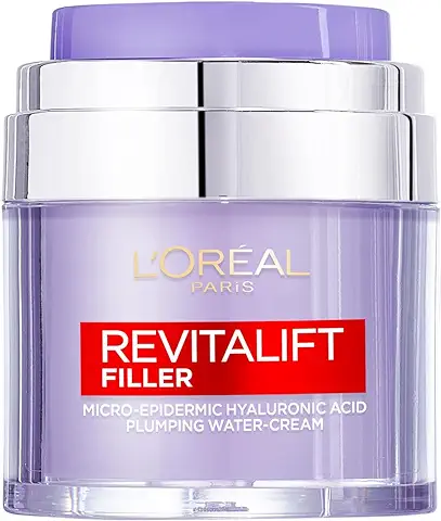 L'Oreal Paris Revitalift Filler Crema, Con Ácido Hialurónico Micro-epidérmico, Antienvejecimiento, Para todo tipo de Piel, 50ml  