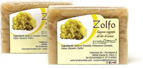 Lynpha Vitale - Kit Jabón de Azufre - Jabonería Artesanal - jabones elaborados en frío - No contienen colorantes, conservantes químicos, tensioactivos y parabenos - 100% natural - 2 Jabónes