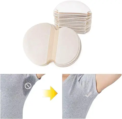 LZYMSZ 40 Piezas Almohadillas Para el Sudor de Axilas, Las Almohadillas Desechables Para el Sudor Combaten la Hiperhidrosis Para Hombres y Mujeres, Sin Perfume, Invisible, Cómodo (40 Piezas/20 Par)  