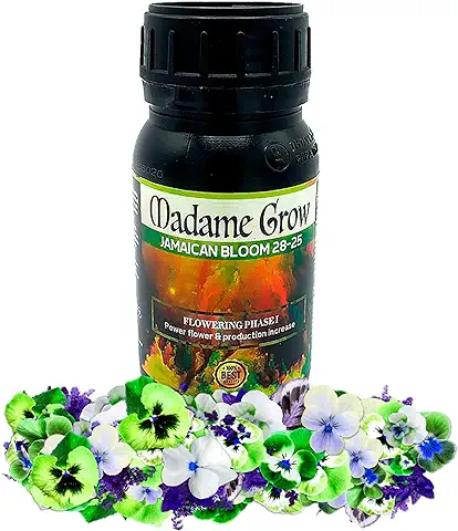 MADAME GROW - Fertilizante Floración - Abono Orgánico - Multiplica Flores y Cogollos - PK 28-25 (250ml)  