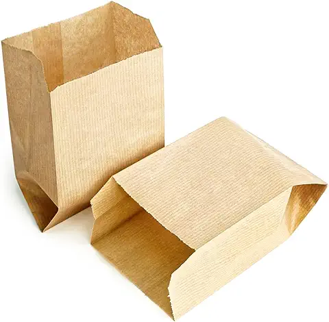 Majillux 100 Bolsas de Papel Kraft 9 x 15 x 5 cm, Bolsas de Regalo Marrón, Bolsas de Papel Pequeñas, Sobres Papel Kraft Grado Alimenticio - Sostenibles y Reciclables - Fabricadas en España  